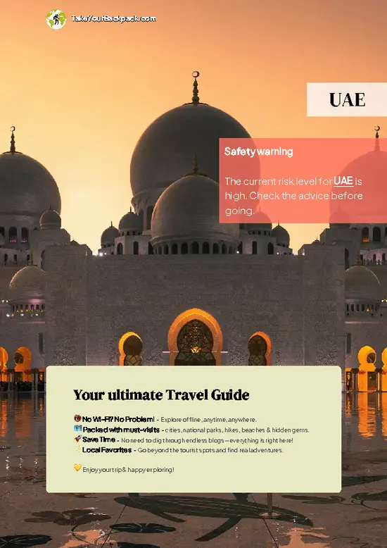 example page 0 from our offline Travel Guide for United Arab Emirates